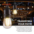 Decorative Solar Powered String Light Hanging With Super Bright Light Bulb Good Looking Decoration